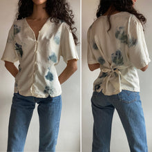 Load image into Gallery viewer, Plant Dyed Vintage Silk Button-Down Shirt
