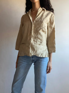 Vintage Linen Shirt-Jacket