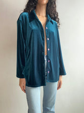 Load image into Gallery viewer, Vintage Velvet Button-Down Shirt
