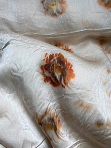 Plant Dyed Silk Pillowcase - Coreopsis Flower