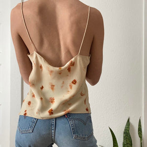 Plant Dyed Vintage Silk Camisole - Coreopsis Flower