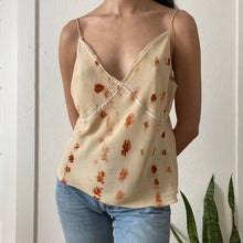 Load image into Gallery viewer, Plant Dyed Vintage Silk Camisole - Coreopsis Flower
