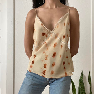 Plant Dyed Vintage Silk Camisole - Coreopsis Flower
